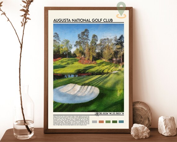 Augusta National Golf Club Georgia Fairway Masters Greens Poster