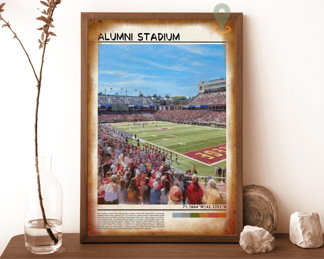 Boston College Alumni Stadium Crowd Football Game Day Poster - Image 6