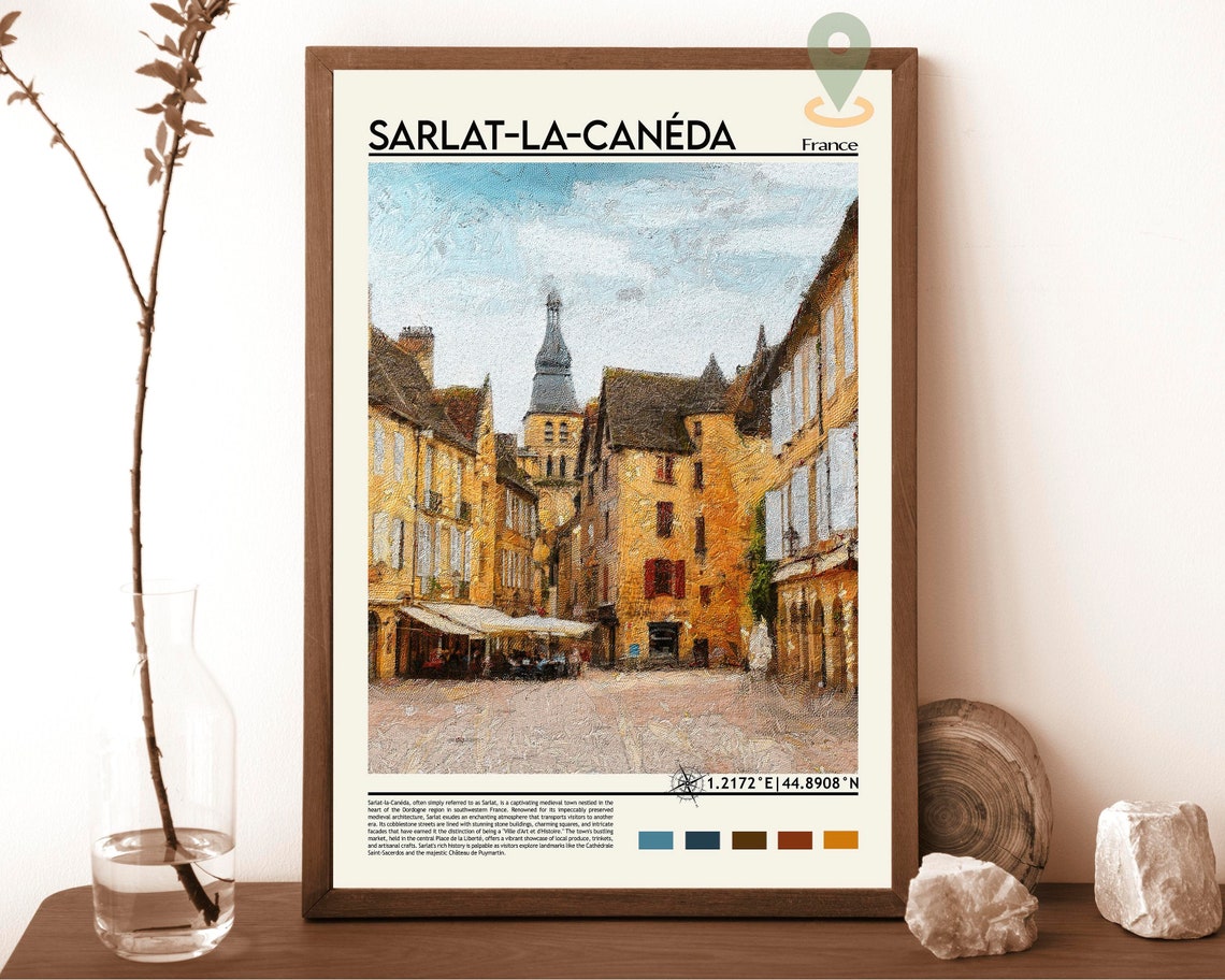 Sarlat La Canda Print Sarlat La Canda Wall Art Sarlat La Canda Poster Sarlat La Canda Photo Sarlat La Canda Travel France Poster