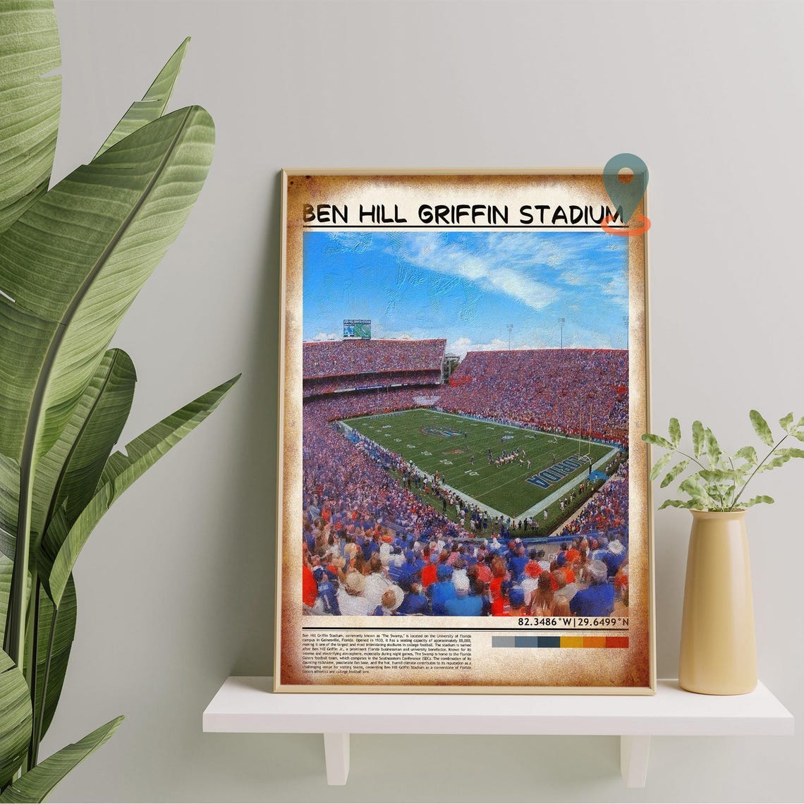 Ben Hill Griffin Stadium Florida Gators The Swamp Game Poster - Image 5