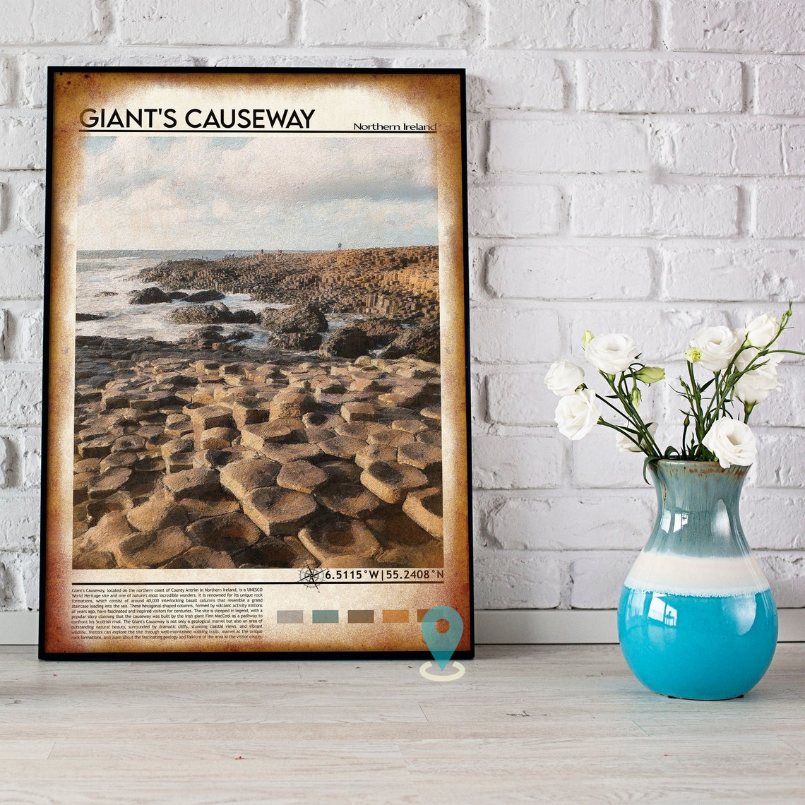 Giants Causeway Northern Ireland Basalt Columns Coast Poster - Image 4