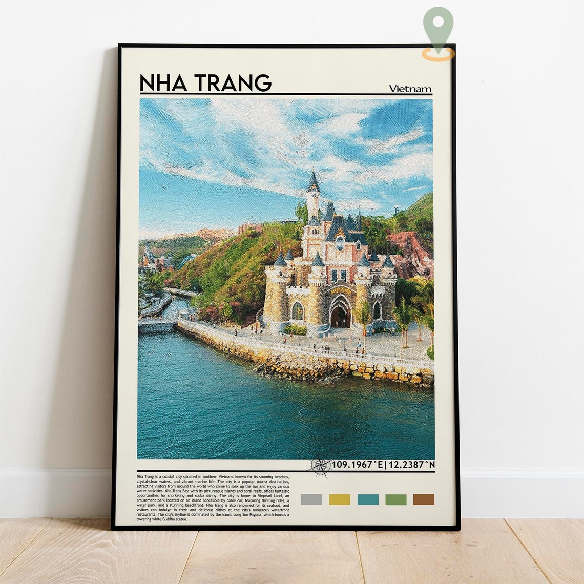 Nha Trang Print Nha Trang Wall Art Nha Trang Poster Nha Trang Photo Nha Trang Poster Print Nha Trang Decor Vietnam Poster Print - Image 2