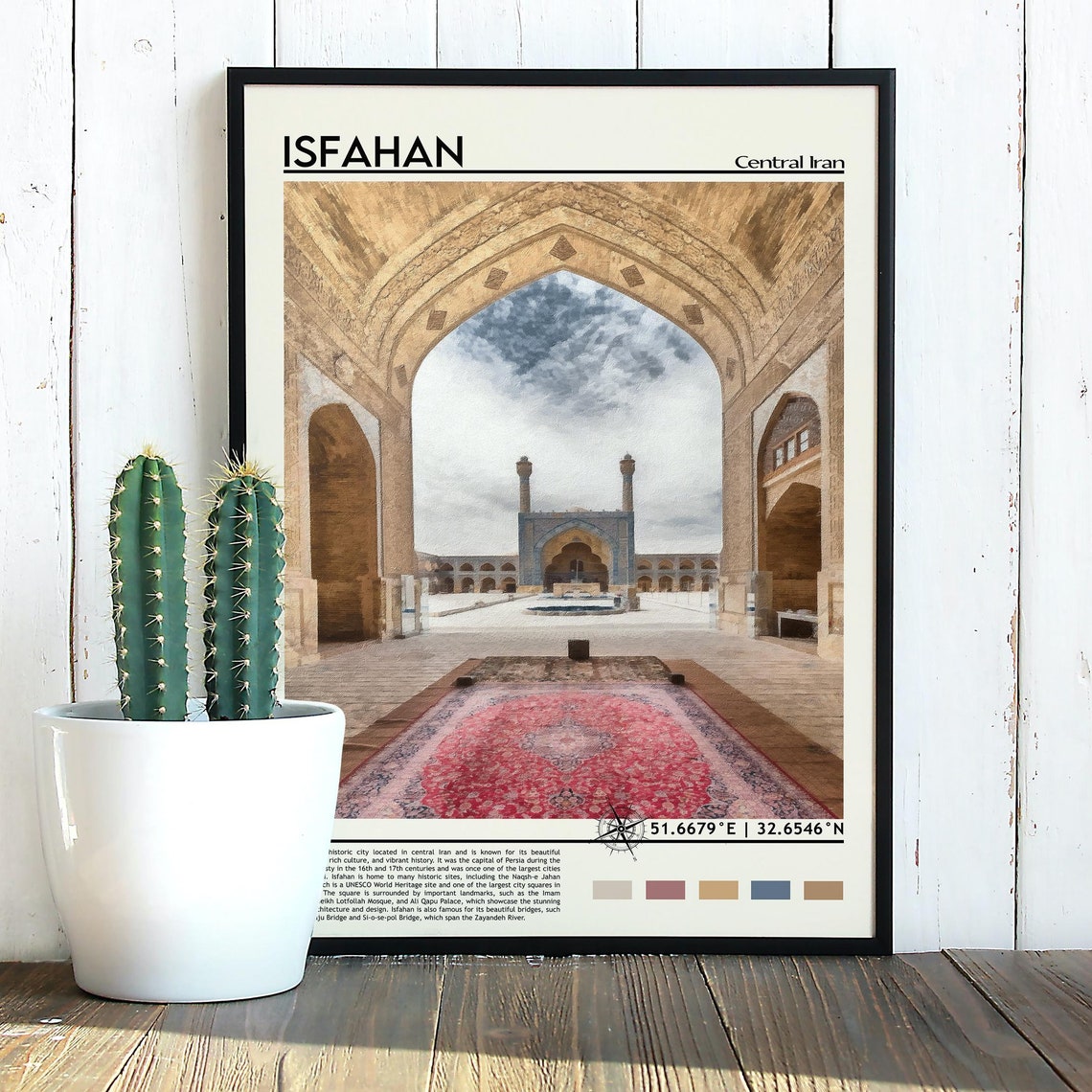 Isfahan Print Isfahan Poster Isfahan Wall Art Isfahan Travel Isfahan Art Print Isfahan Artwork Isfahan Photo Isfahan Iran Print - Image 3