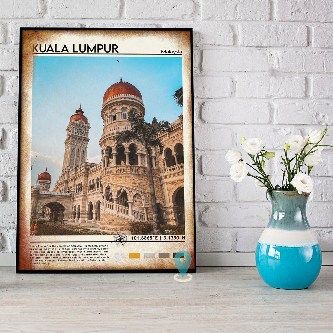 Kuala Lumpur Malaysia Sultan Abdul Samad Building Landmark Print - Image 4