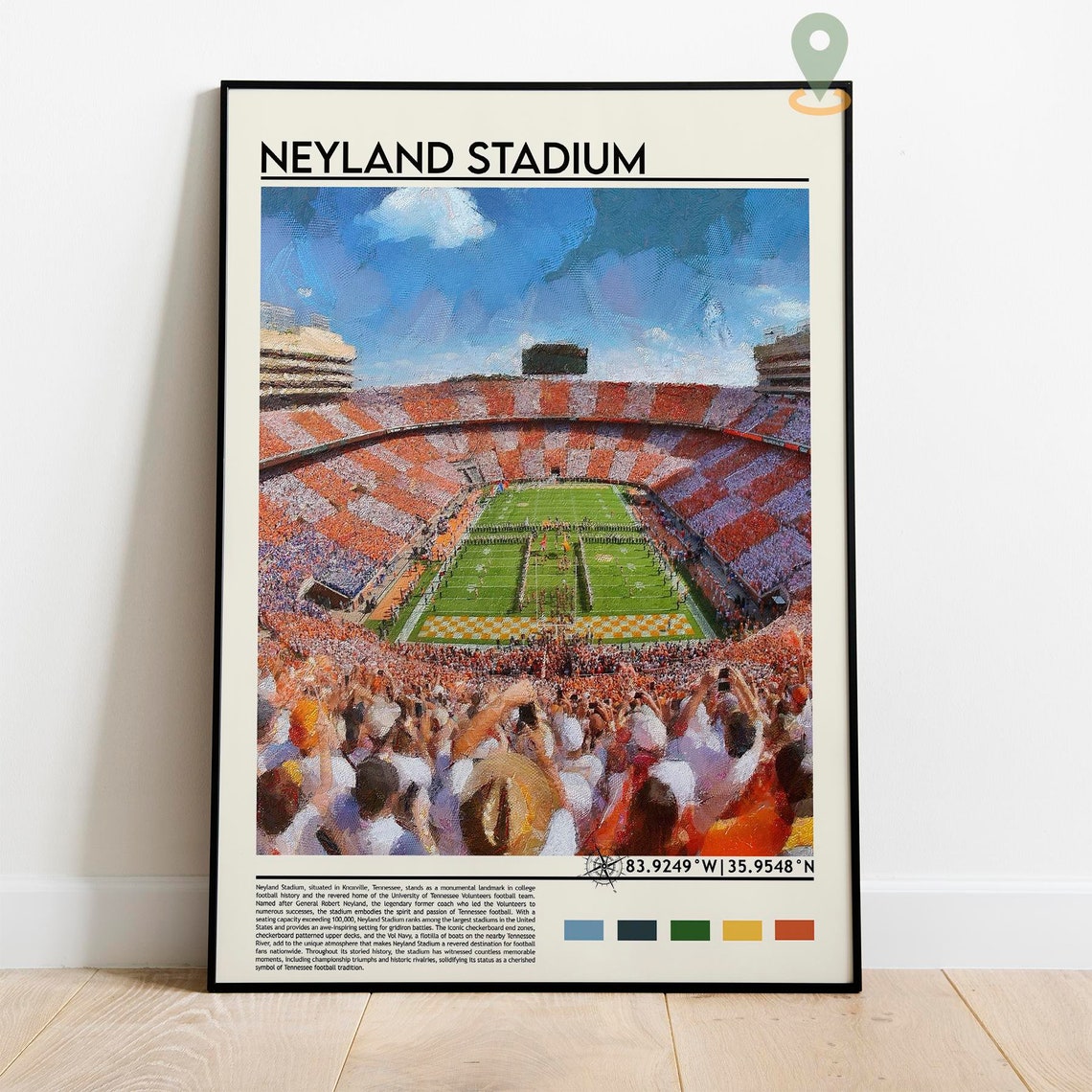 Neyland Stadium Print Neyland Stadium Wall Art Neyland Stadium Poster Neyland Stadium Photo Neyland Stadium Tennessee Football Poster - Image 2