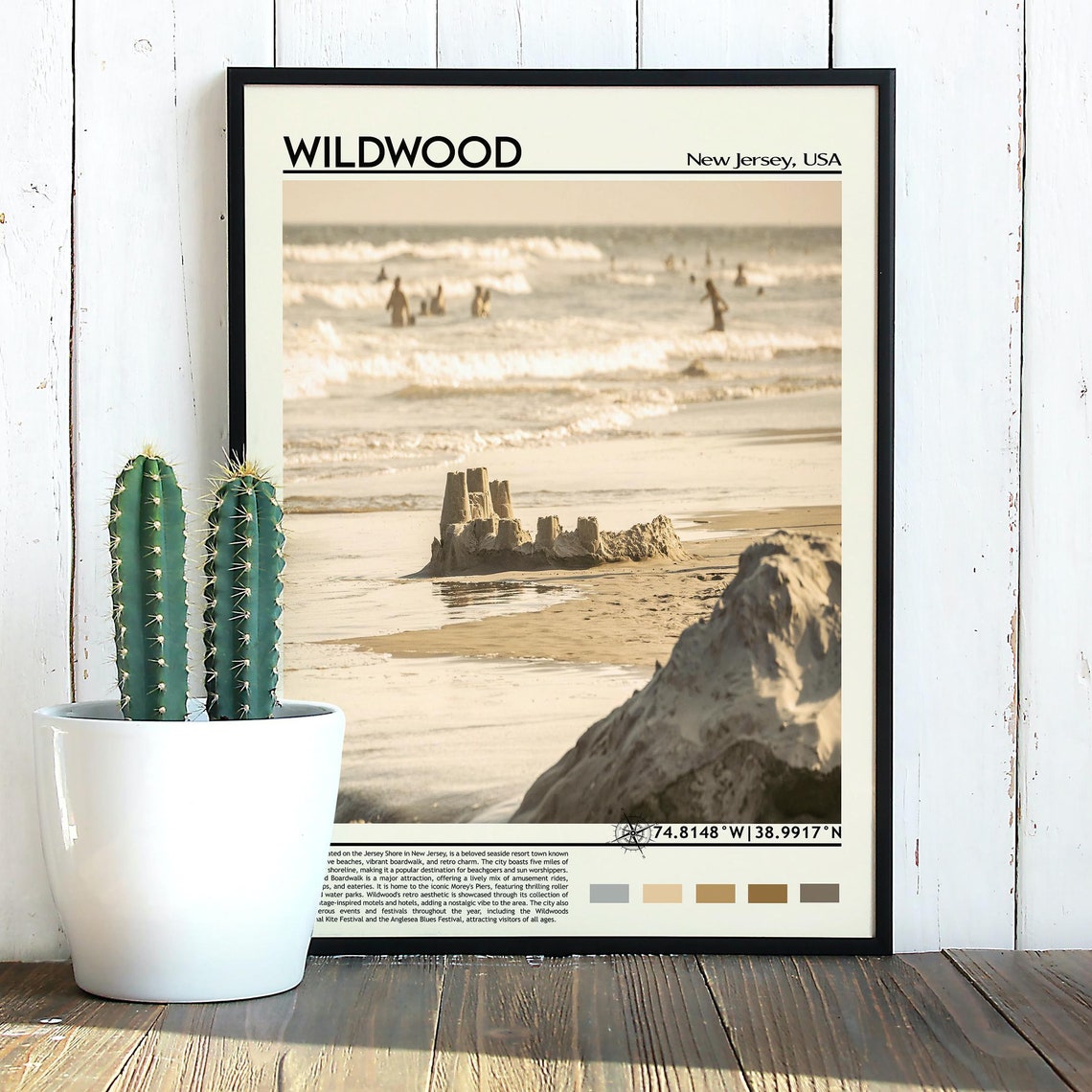 Wildwood Print Wildwood Poster Wildwood Wall Art Wildwood Travel Wildwood Art Print Wildwood Artwork Wildwood Photo New Jersey Print - Image 3