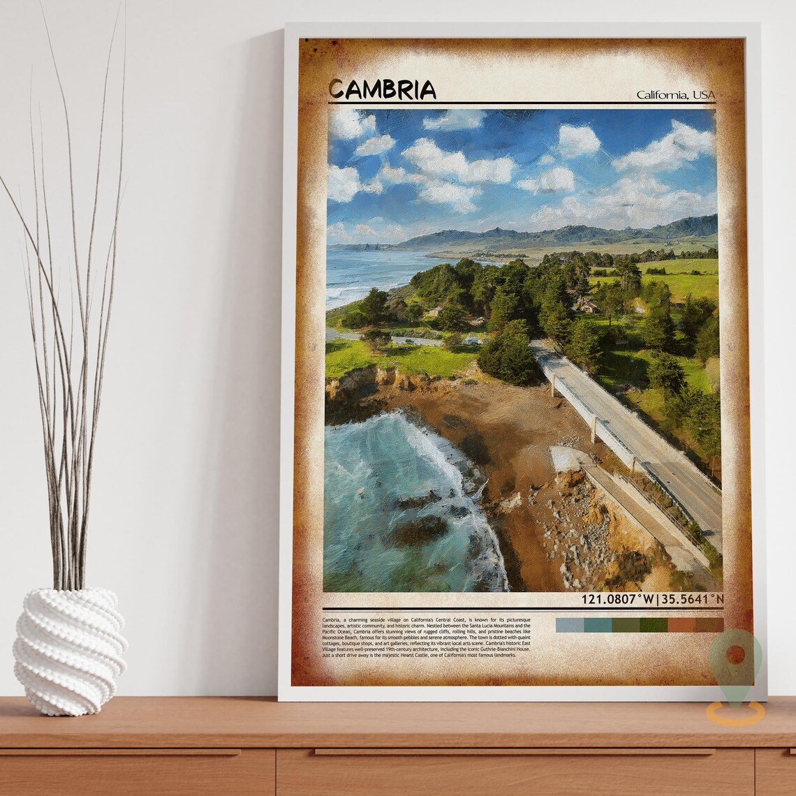 Cambria Print Cambria Wall Art Cambria Poster Cambria Photo Cambria Poster Print Cambria Travel Poster Cambria California - Image 3