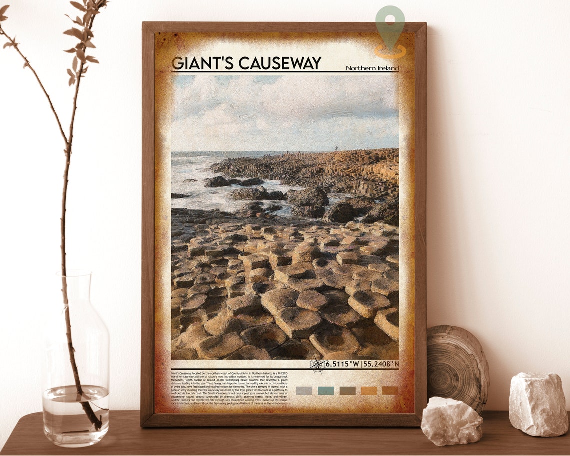 Giants Causeway Northern Ireland Basalt Columns Coast Poster - Image 6