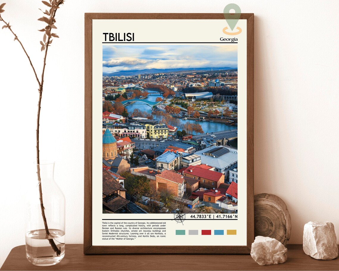Tbilisi Georgia Capital City Travel Photo Poster Home Decor Art