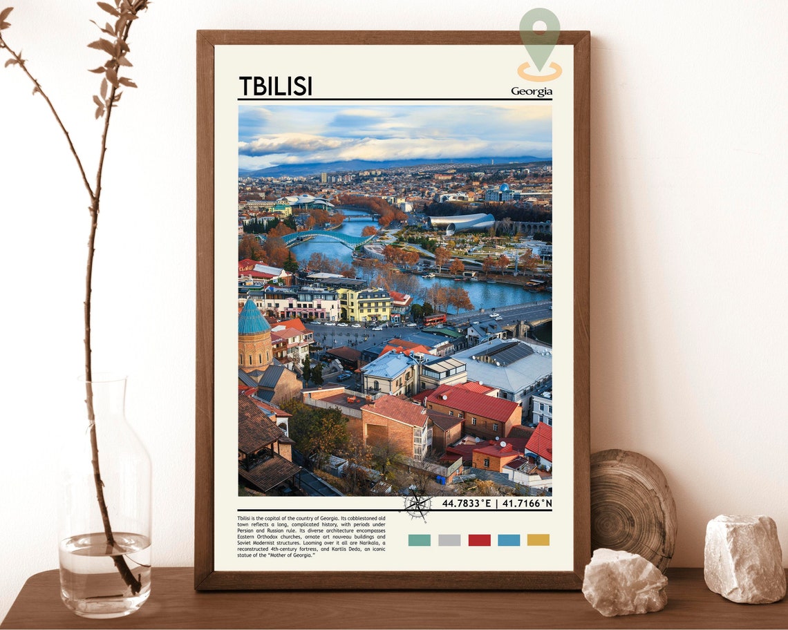 Tbilisi Print Tbilisi Art Tbilisi Poster Tbilisi Photo Tbilisi Poster Print Tbilisi Painting Georgia Travel Poster Tbilisi Wall Art
