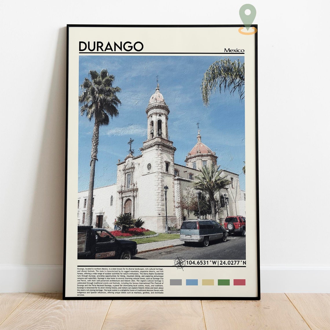 Durango Print Durango Poster Durango Wall Art Durango Travel Durango Art Print Durango Artwork Durango Photo Durango Mexico Print - Image 2