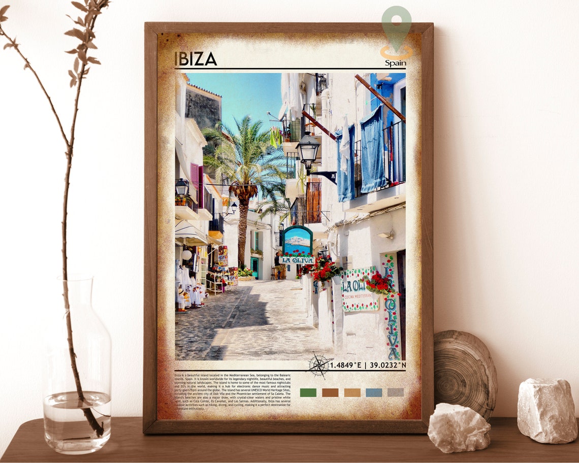 Ibiza Print Ibiza Poster Ibiza Wall Art Ibiza Travel Ibiza Art Print Ibiza Artwork Ibiza Photo Ibiza Painting Ibiza Spain Print - Image 6