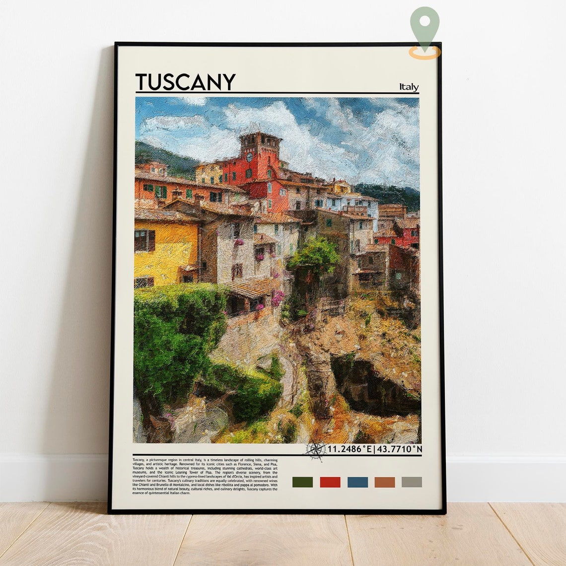 Tuscany Print Tuscany Poster Tuscany Wall Art Tuscany Travel Print Tuscany Art Print Tuscany Artwork Tuscany Photo Italy Print - Image 2