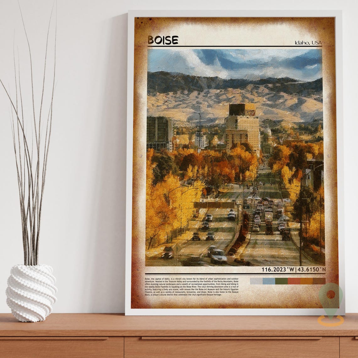 Boise Print Boise Wall Art Boise Poster Boise Photo Boise Poster Print Boise Travel Poster Boise Idaho Poster - Image 3