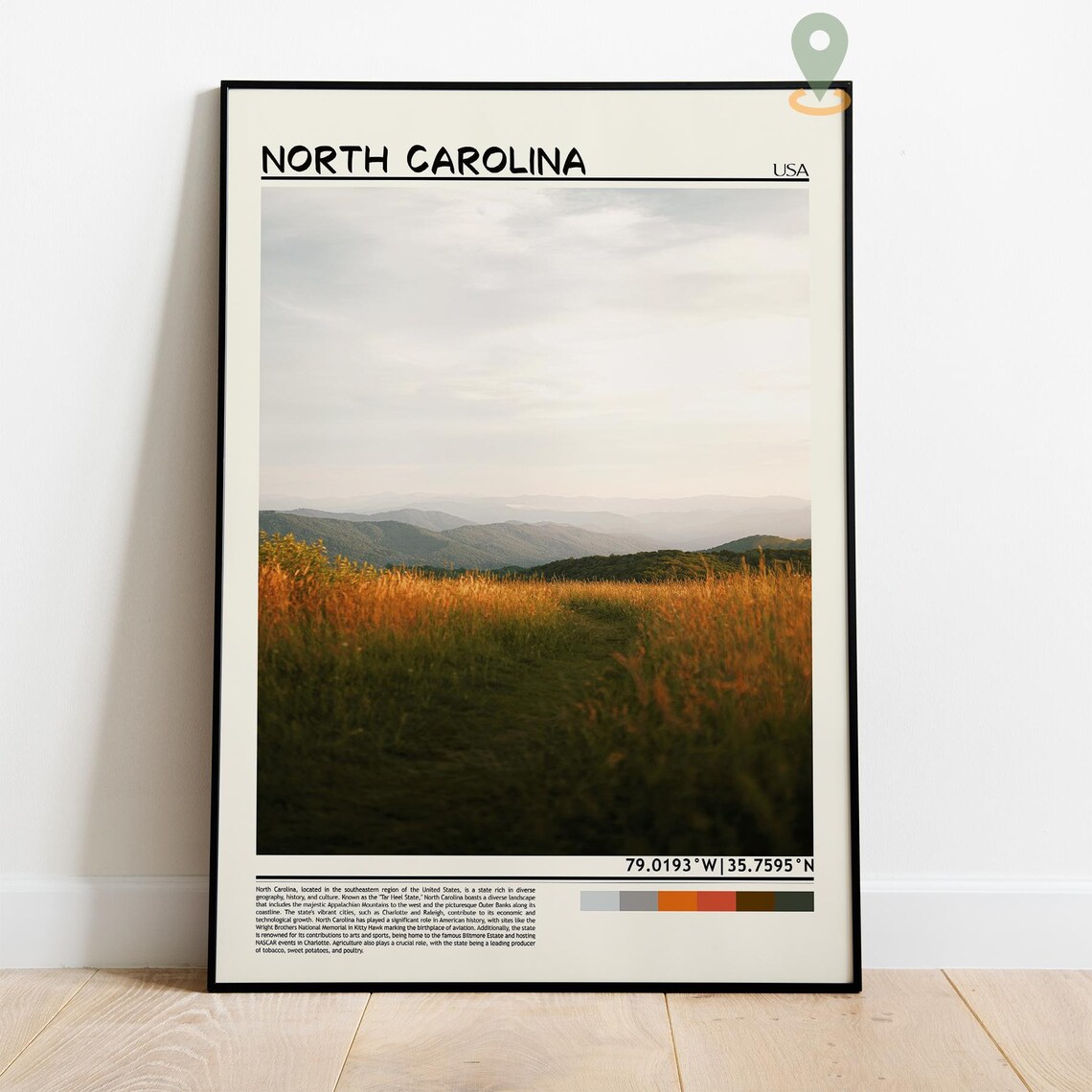 North Carolina Print North Carolina Wall Art North Carolina Poster North Carolina Photo North Carolina State Raleigh North Carolina - Image 4