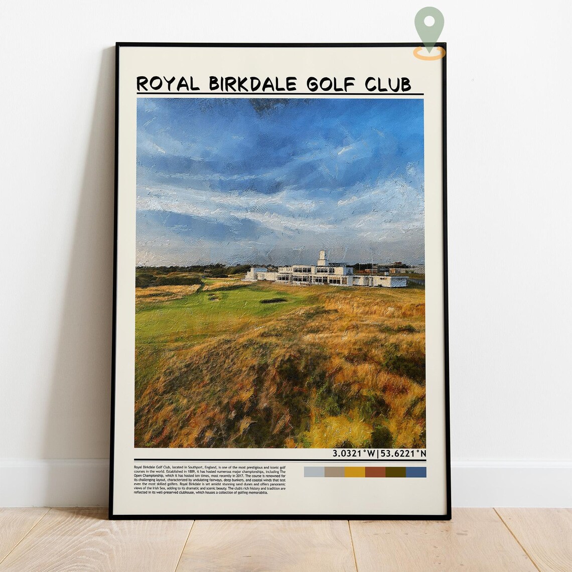 Royal Birkdale Golf Club England Links Course Clubhouse Poster - Image 4
