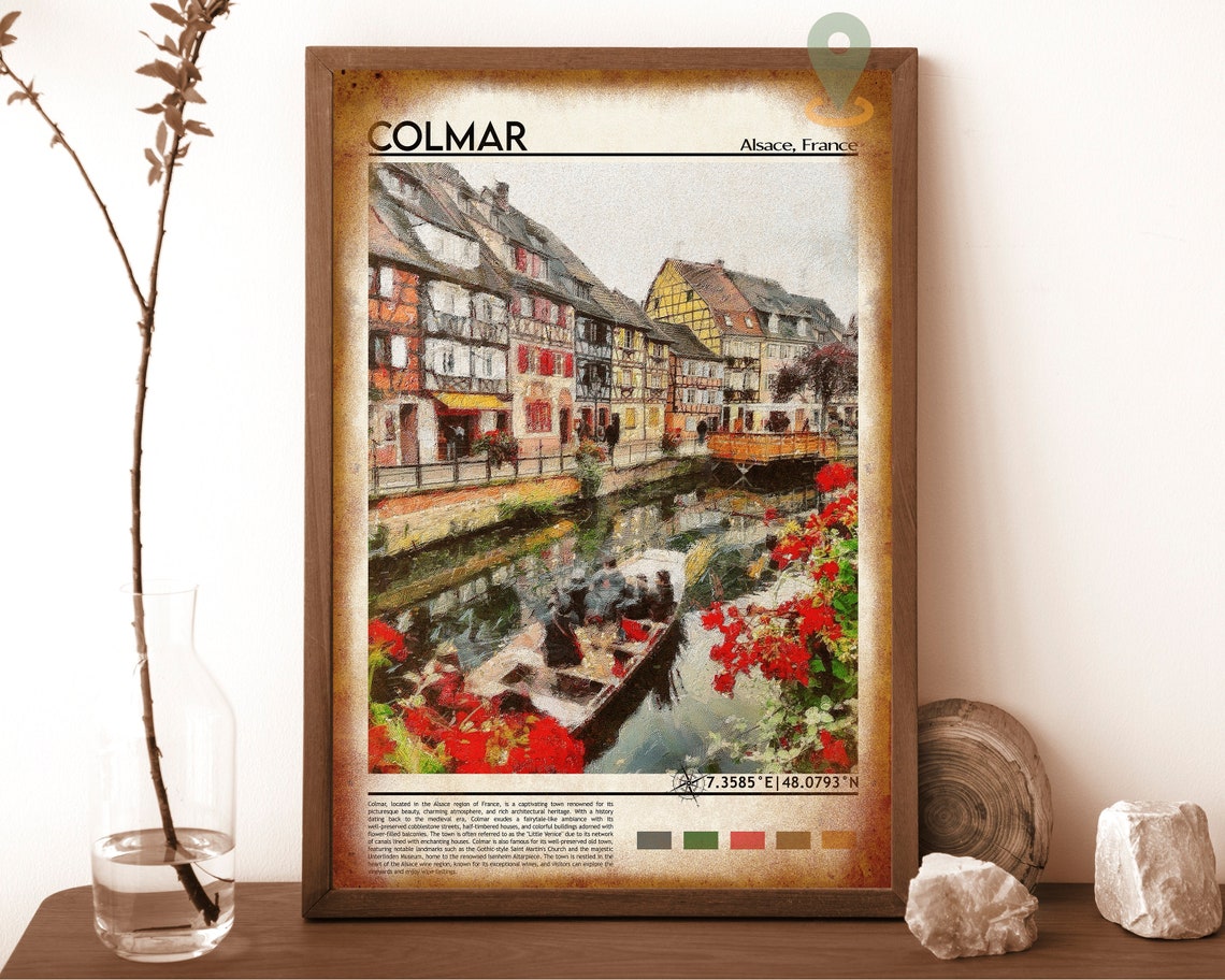 Colmar Print Colmar Poster Colmar Wall Art Colmar Travel Print Colmar Art Colmar Artwork Colmar Photo France Print Colmar Painting - Image 6