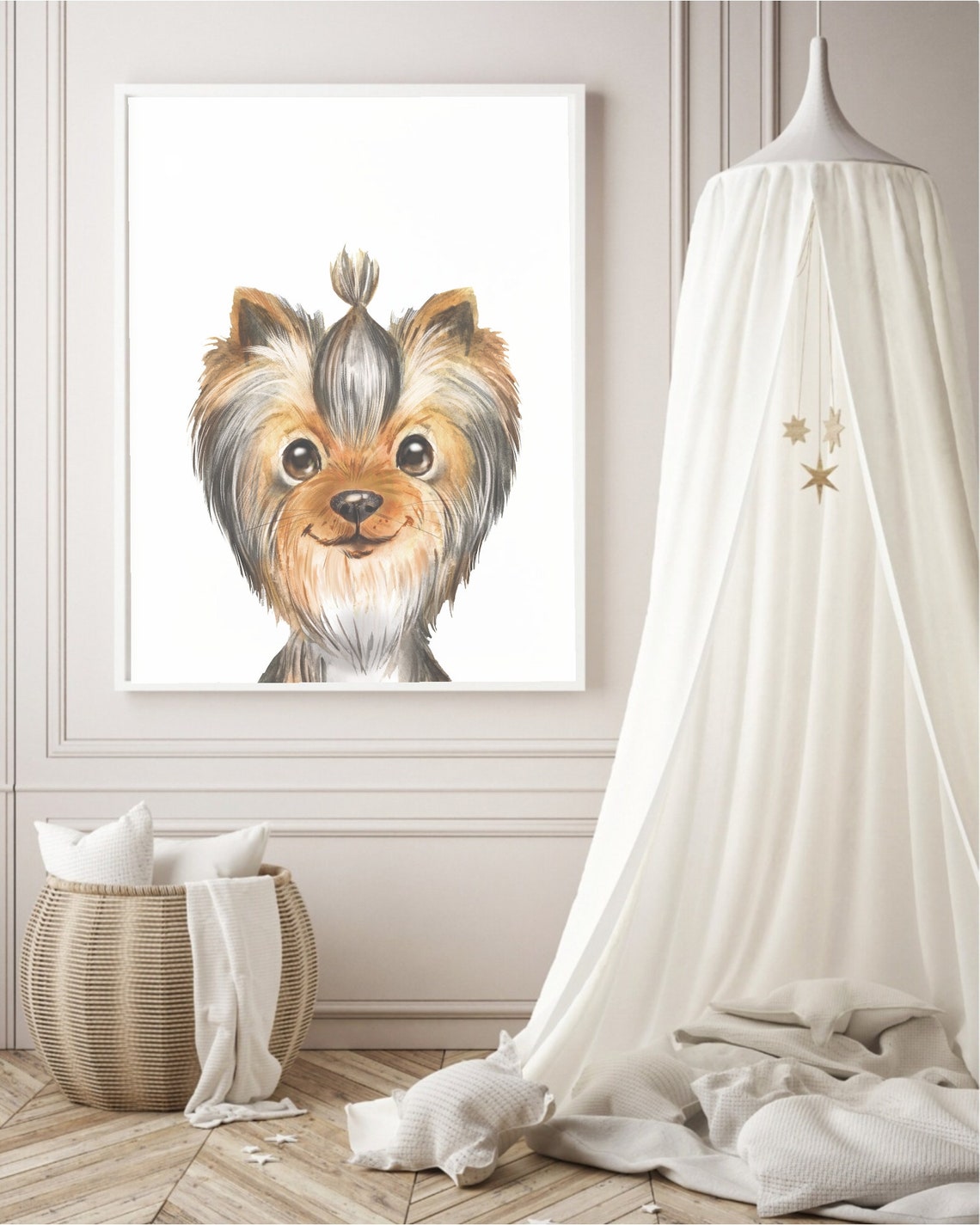Puppy Dog Wall Art Print Dog Nursery Decor Watercolor Dog Poster Dog Poster Puppy Art Kids Room Dog Lovers Cute - Image 2