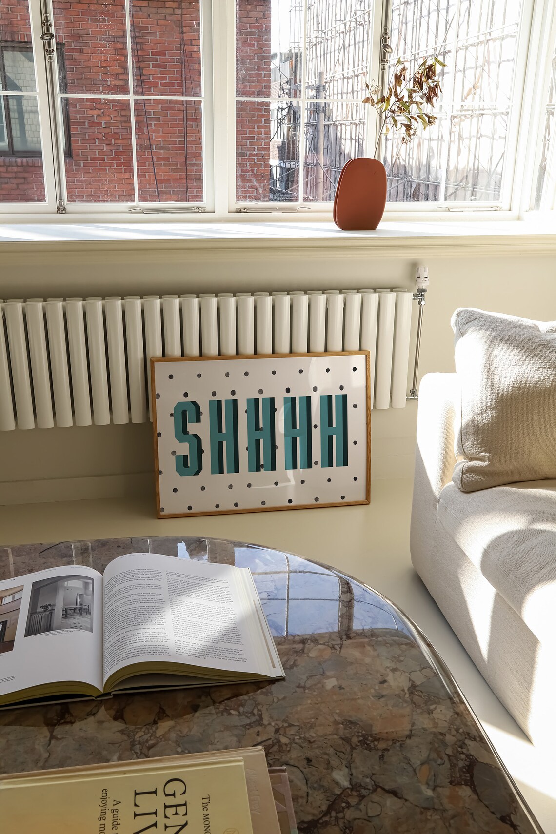 Shh Silence Wall Art Aesthetic Above Bed Minimalist Silence Print Dorm Decor Cute Wall Art - Image 2