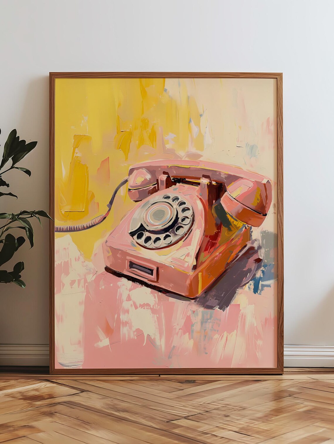 Analogue Rotary Phone Vintage Retro Art Print - Image 2