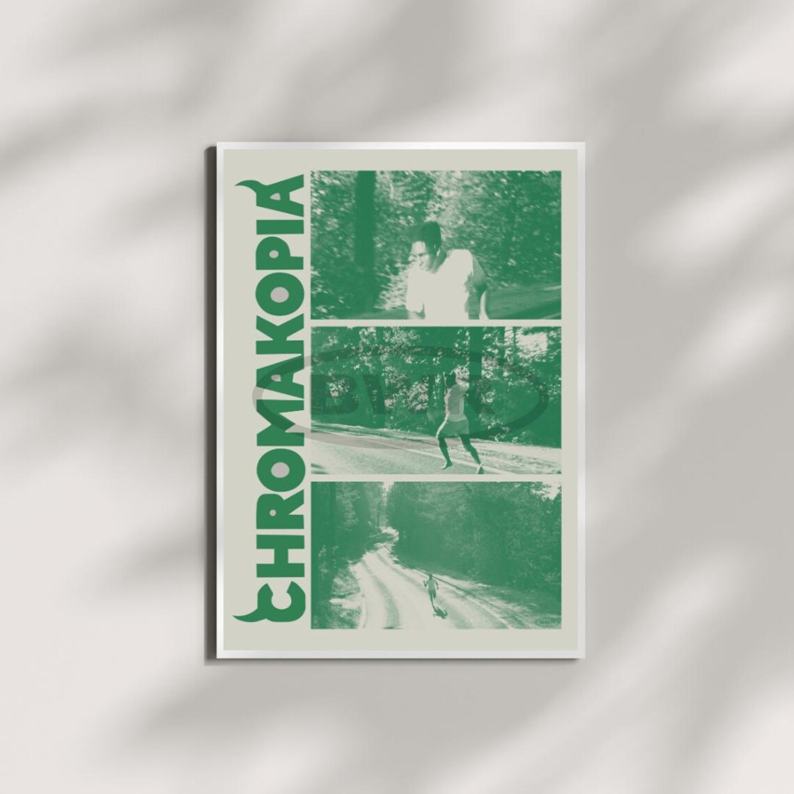 Tyler The Creator Chromakopia Green Film Still Retro Album Art Poster