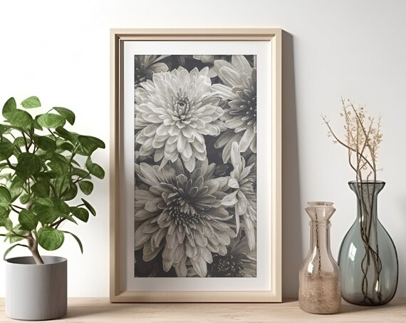 Mum Black White Art Print