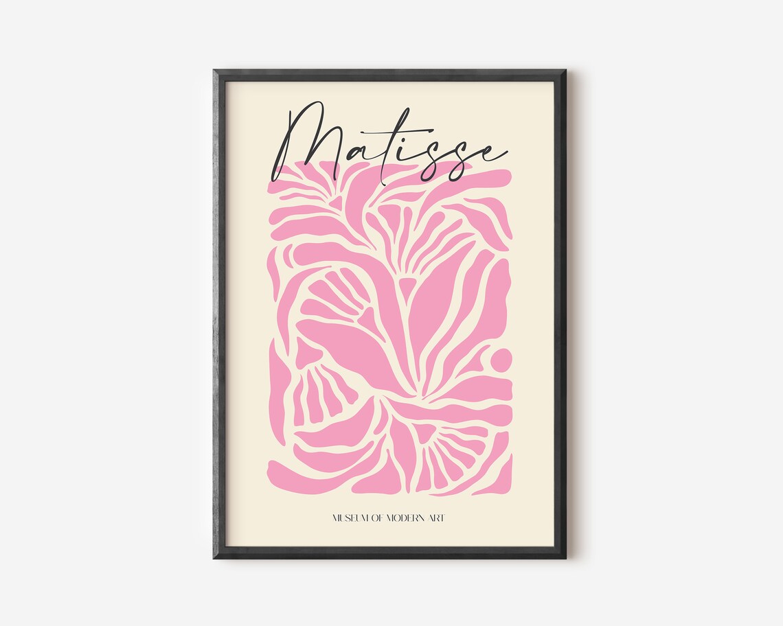 Henri Matisse Exhibition Poster, Boho Garden Scenery