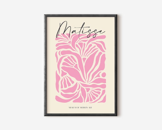 Henri Matisse Exhibition Poster, Boho Garden Scenery