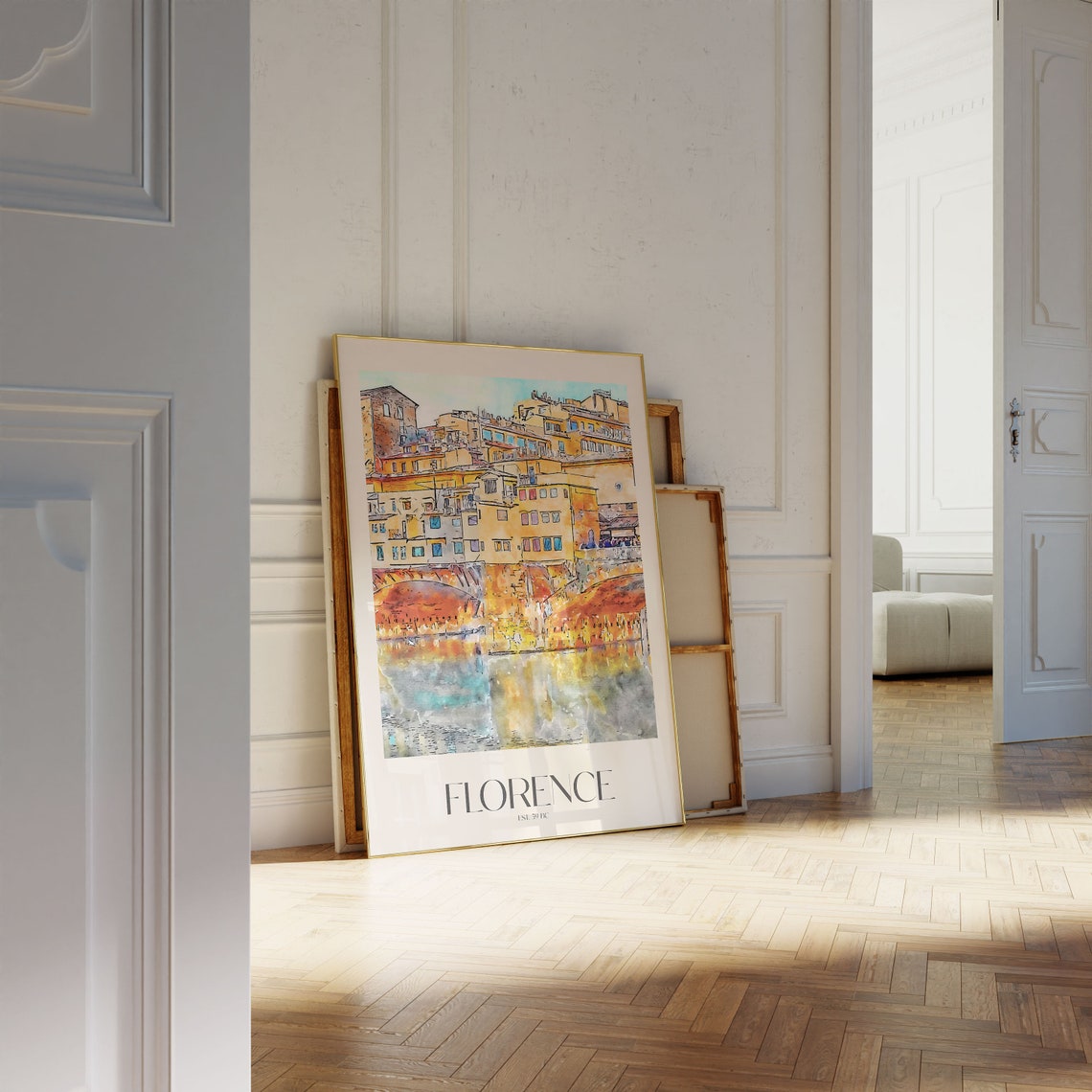 Travel Florence Wall Art Print Trendy Italian Wall Art Poster Famous Gallery Wall Art Decor For Living Room Art Gift For Traveler Friend - Image 3