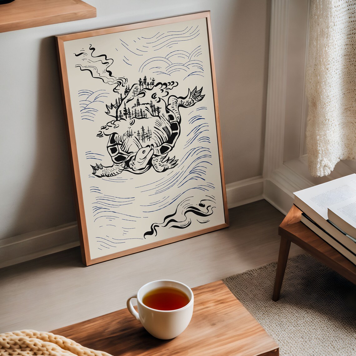 Japanese Vintage Illustration Art Print, Modern Asian - Image 2