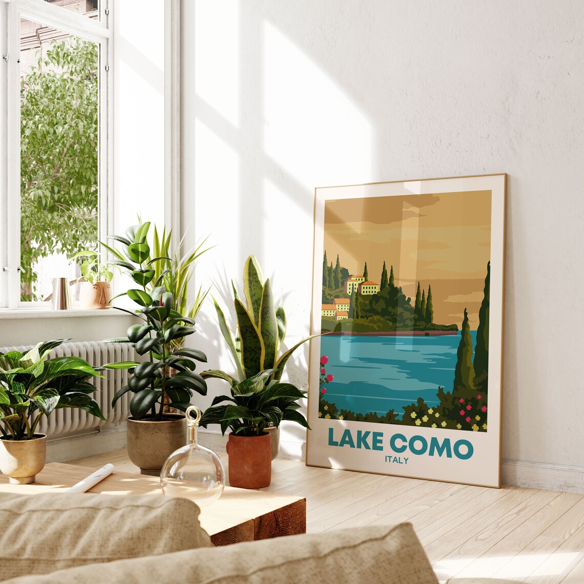Lake Como Travel Poster, Italy Wall Decoration - Image 2