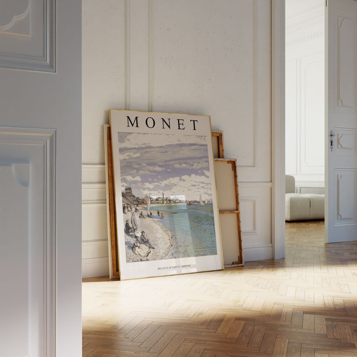 Claude Monet Exhibition Poster, Floral Garden Scenery - Image 4