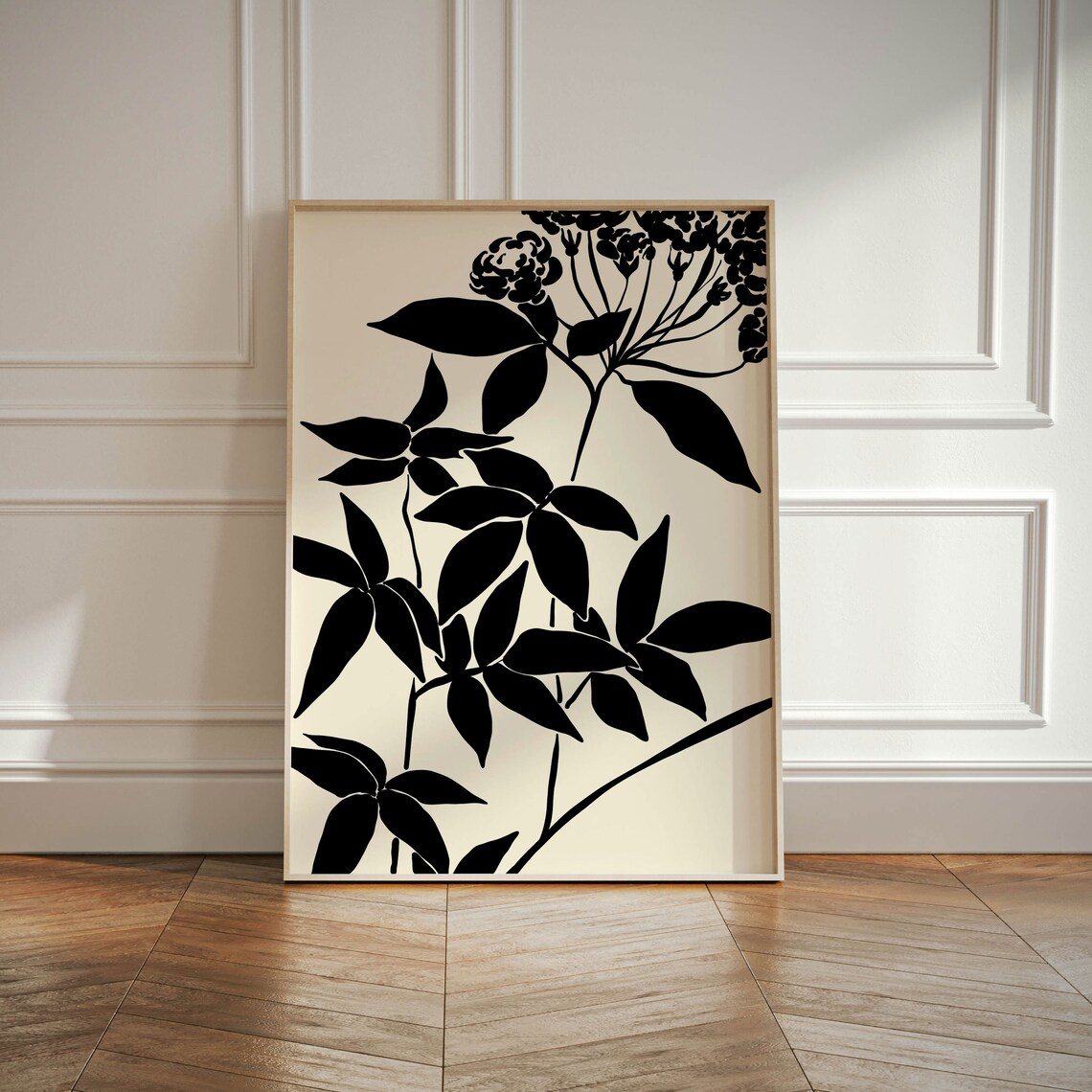 Abstract Botanical Minimalist Flower Art Print