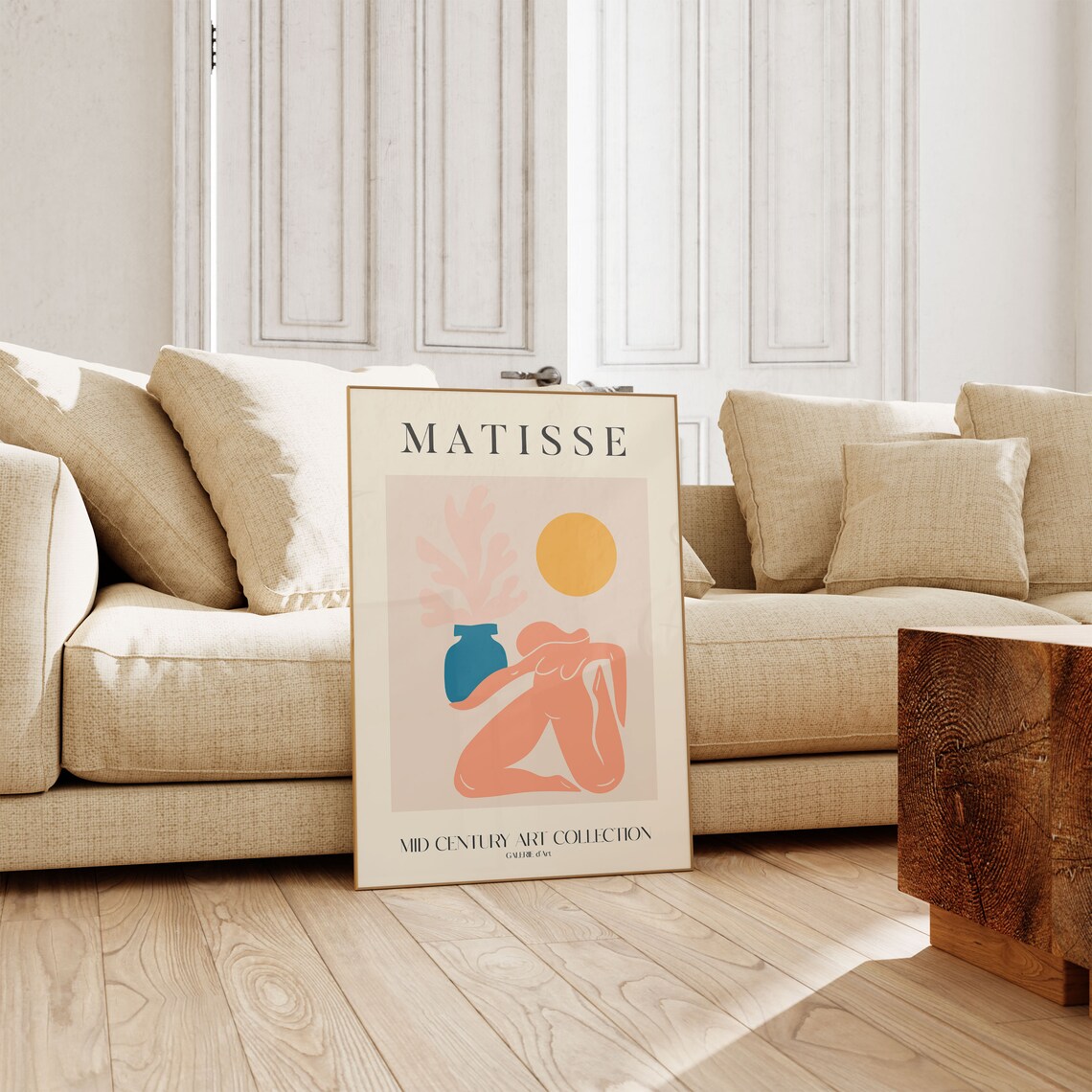 Henri Matisse Exhibition Poster, Scandinavian Boho Design - Image 3