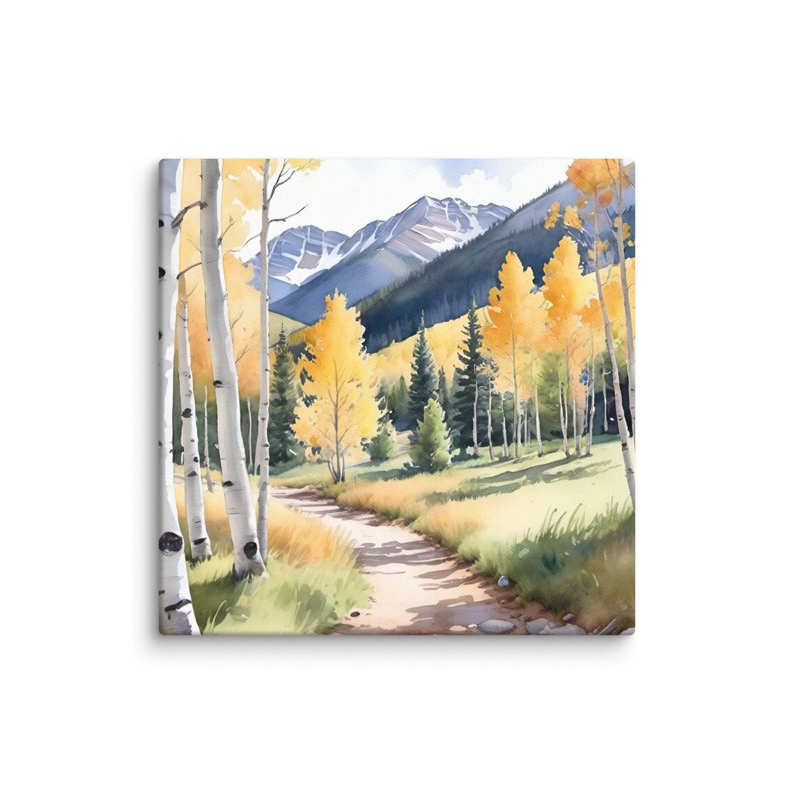 Aspen Watercolor Art Print, Colorado Mountain Landscape - Image 3