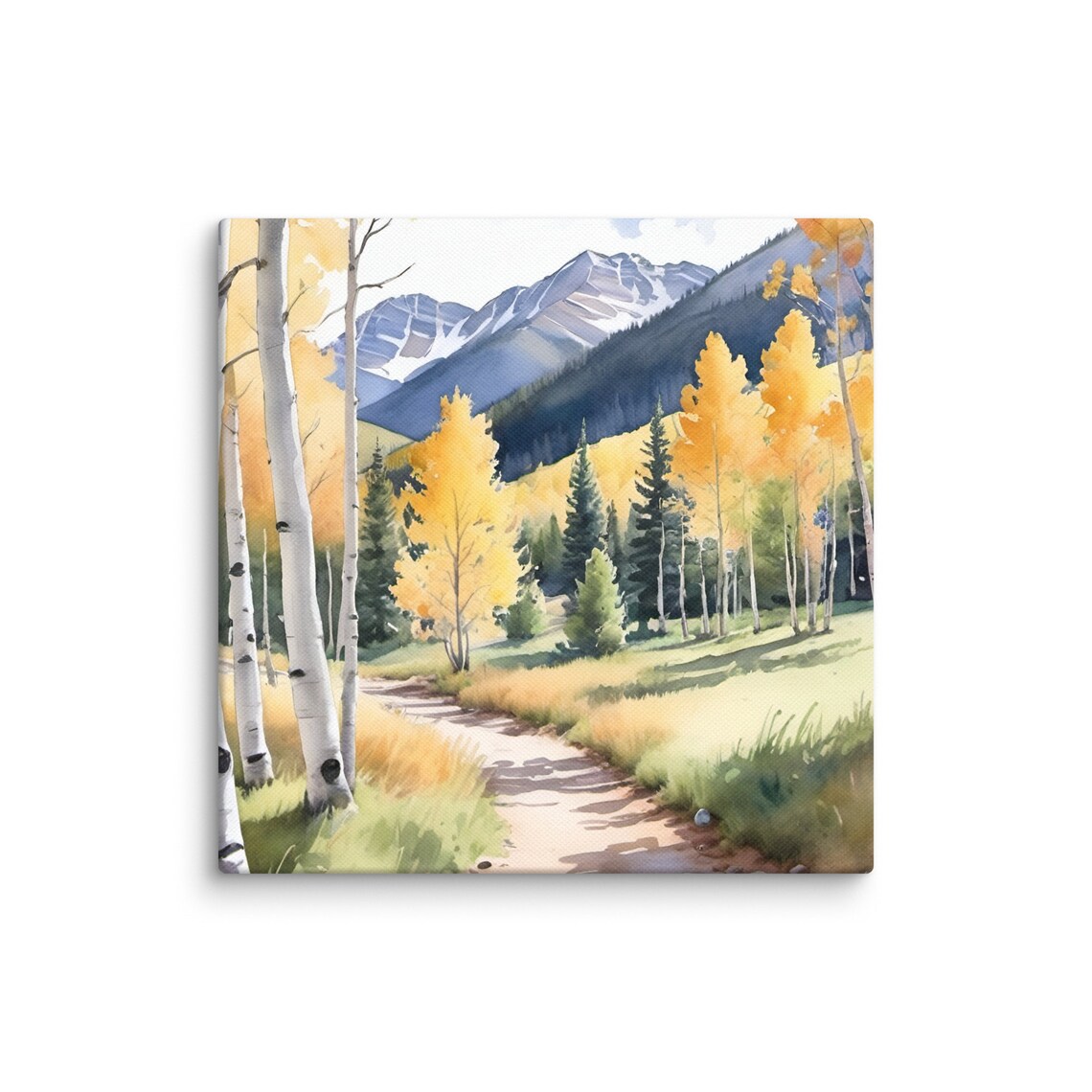 Aspen Watercolor Art Print, Colorado Mountain Landscape - Image 6