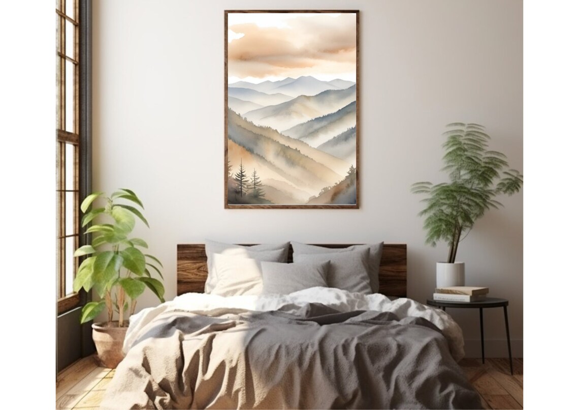 Great Smoky Mountains Sunrise Landscape Art Print - Image 3