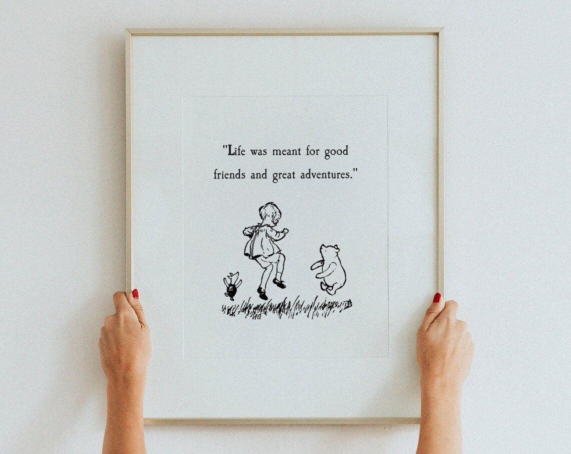 Winnie the Pooh Friends and Adventures Classic Quote Wall Print - Image 2