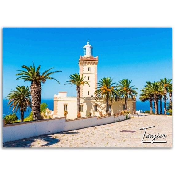 Tangier Lighthouse Art Print Moroccan Travel Photography