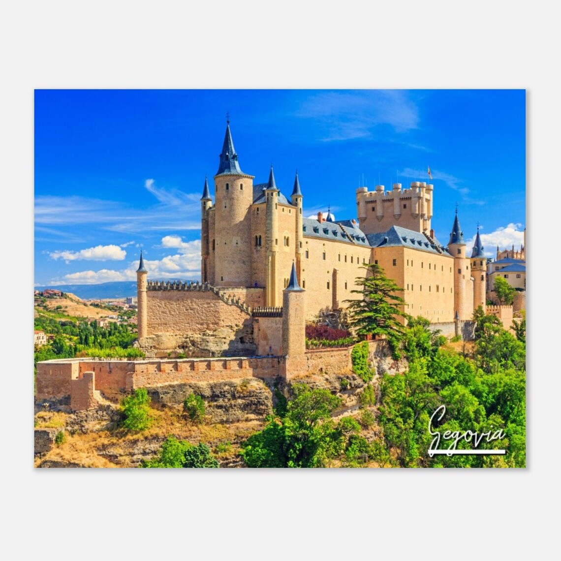 Alcazar Of Segovia Spain Historic Castle Photo Travel Wall Art
