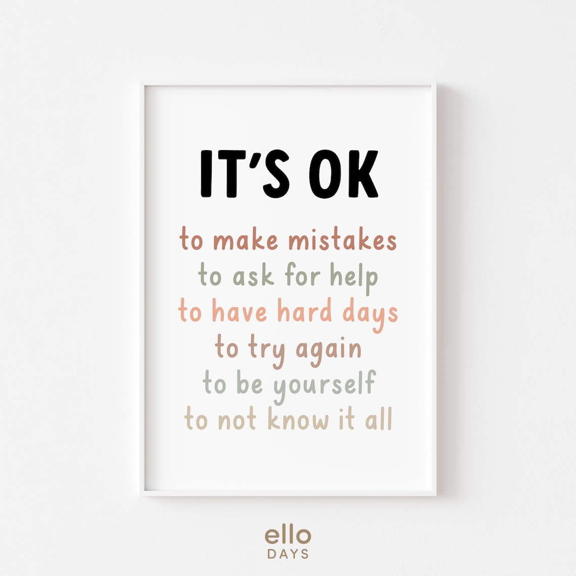 Kids Affirmations, Motivational Classroom Decor Poster - Image 4