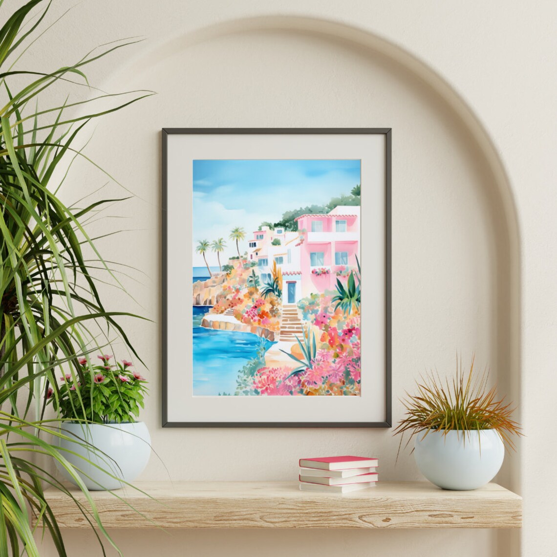 Procida Watercolor Travel Poster, Italian Peninsula - Image 2