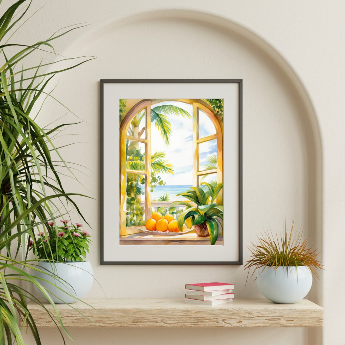 Florida Oranges Watercolor Art Print, Tropical Travel - Image 3