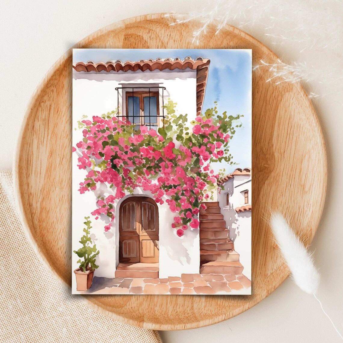 Spanish Door Watercolor Print, Andalusia Travel Art - Image 2