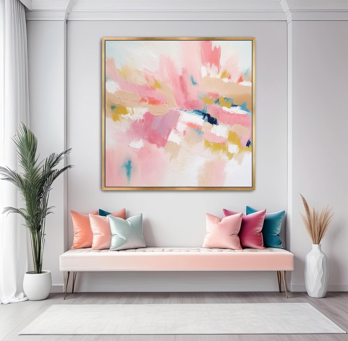 Abstract Acrylic Painting Wall Art Poster Print - Image 2