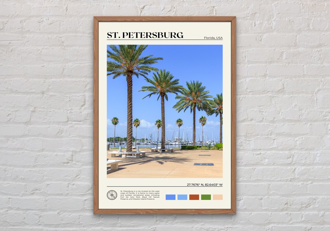 St Petersburg Travel Photo Poster, City Wall Art