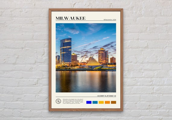 Milwaukee Real Photo Poster Print, Wisconsin