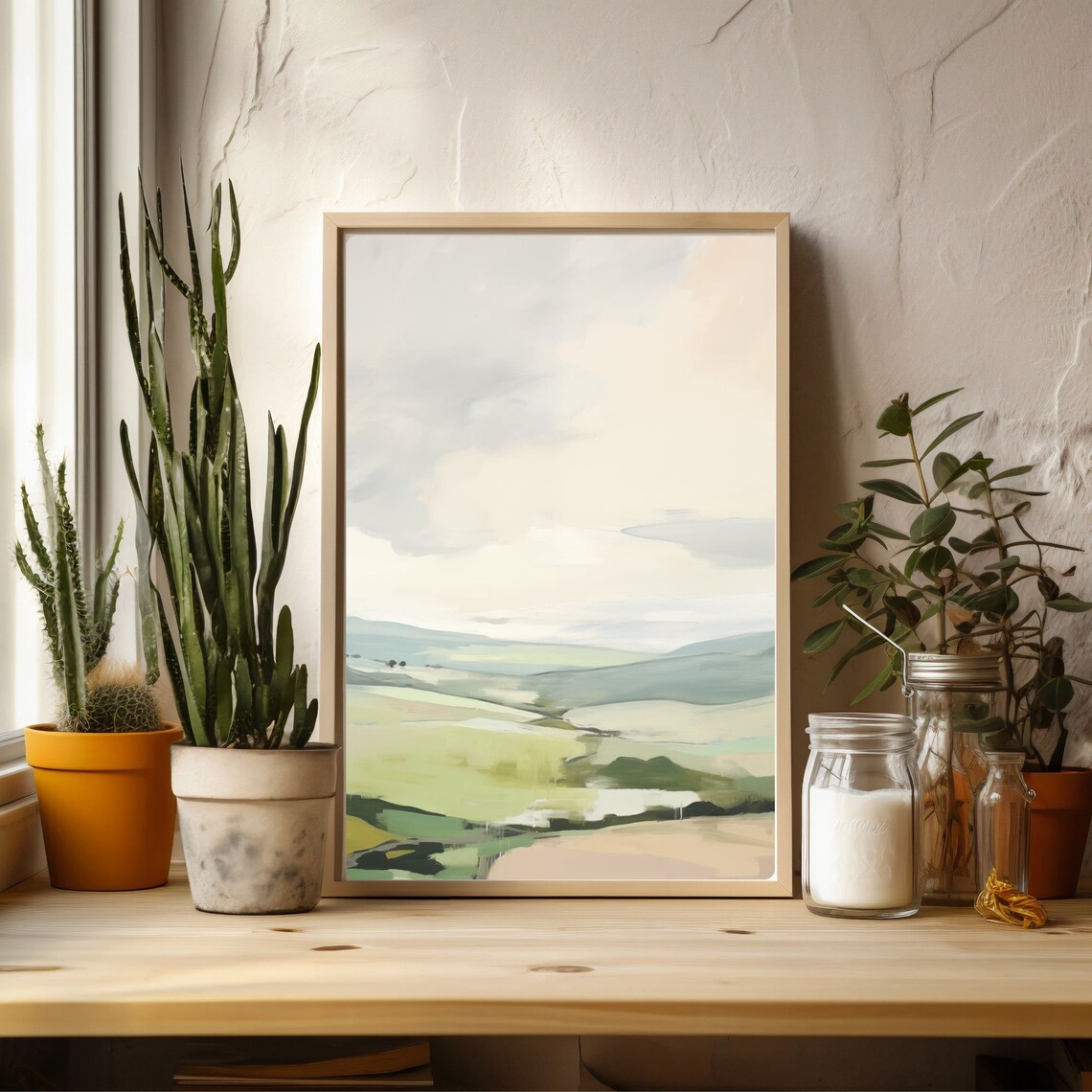 Abstract Landscape Painting, Nature Art Print - Image 3