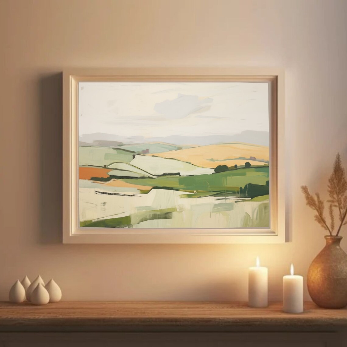 Abstract Landscape Modern Art Wall Art Print - Image 2