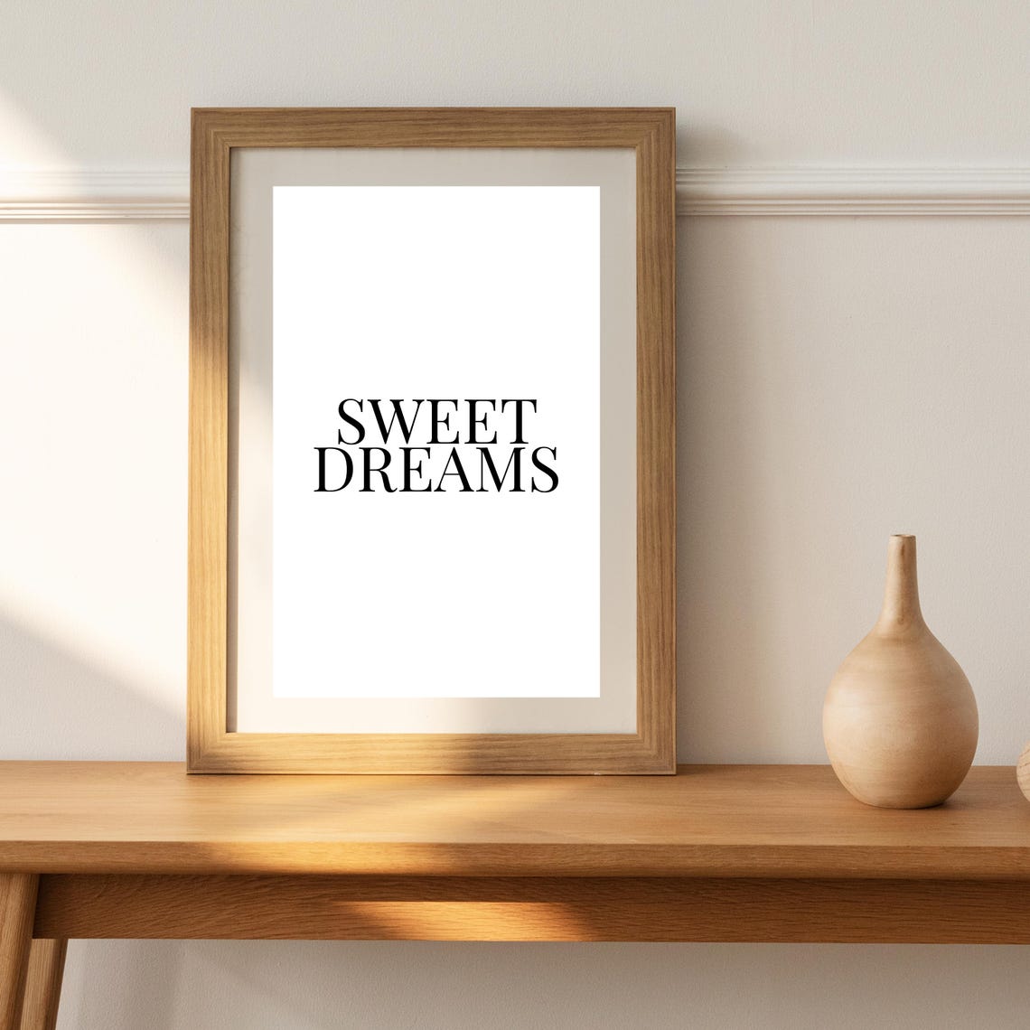 Sweet Dreams Bedroom Quote Serif Typography Sleep Decor Poster - Image 3